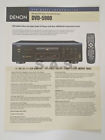 Dvd-5900 Denon Universal Disc Player Product Brochure Mint