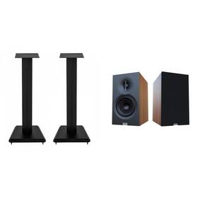 Elacbdl250417-01 Elac Ls10-b Speaker Stands And Db53-wn Bookshelves