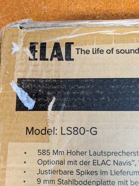 Ls-80g Elac Custom Speaker Stands For Select Speakers New. Unopened Box