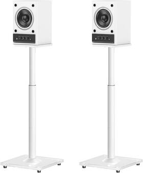 Elived 973278305051 Universal Speaker Stands Height Adjustable 28 Inch -37.4 Bookshelf Stand
