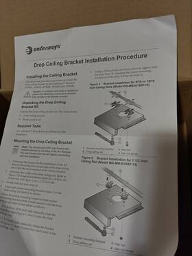 Ws-mb361020-12 Enterasys Wsmb36102012 Lot Of 20x Drop Ceiling Brackets For Access Points