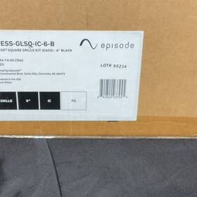 Es-ess-glsq-ic-6-b Episode Square Grille Kit 6 Inch Black Es-ess-glsq-ic-6-b. Bof Of 20