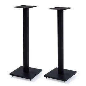 Ex-310fmb Eximus 724049162696 One Pair Fixed Height Universal Speaker Floor Stands With Faux Carbon