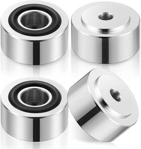 A19156-mg-us Facmogu 4pcs Silver Aluminum Alloy Speaker Isolation Feet Turntable P