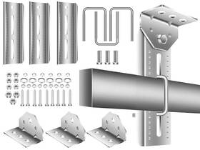 Gd4-s Fancytark 4 Pcs 8 Inch Galvanized Swivel Top Bunk Bracket Kit With Hardware For 3 X3