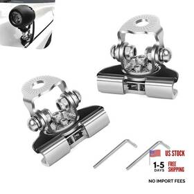 Fikmpn2 Fiknonk Light Bar Mounts Hood Mount Brackets Stainless Steel Non 2 Pcs Silver