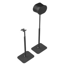 Flexson 057964003610 Essentials Adjustable Floor Stands For Sonos Era 300 Black Pair