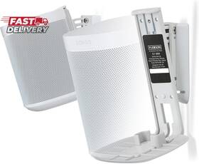 Flexson 445046756727 Wall Mount For Sonos One Pair White