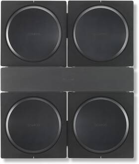 Flexson 445050219294 Wall Mount For 4 Sonos Amps Black