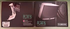 Flxplay5 Flexson Lot Of 2 Vertical Wall Mounts - Swivel Fixed For Sonos Five Play 5 Black