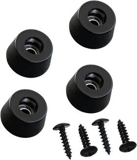 Funayama 313093745742 Speaker Isolation Feet 4-pack With Screws - 1.27 Inch Heavy Duty Rubber Vibration Da