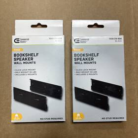 Ge 810010537119 Commercial Electric Bookshelf Speaker Wall Mounts No Stud Required 2 Box Of