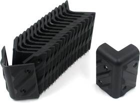Zy1023804 Geesatis Speaker Corner Protectors Black Plastic Right Angle For Cabinet