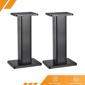 Gryfton 686130785514 2 X Wood Speaker Stands 19.7 Inch 50cm Stand Hollowed Bases