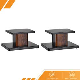Gryfton 686130915416 2 X Wood Speaker Stands 5.9 Inch 15cm Stand Hollowed
