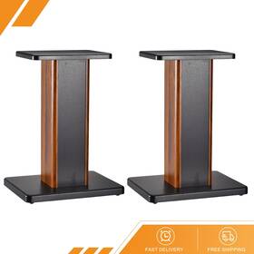 Gryfton 686130937470 2 X Wood Speaker Stands 15.7 Inch 40cm Stand Hollowed