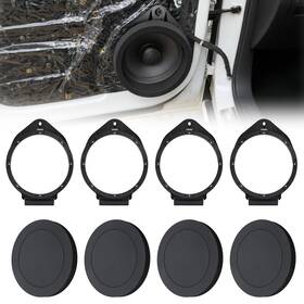 Td-gulfmew-1353 Gulfmew 6.5 Inch Speaker Adapter Spacer Ring With Foam Compatible Chevy/silver