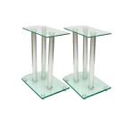 Hey0209546253985xp Aluminum Speaker Stands Pcs Transparent Safety Glass