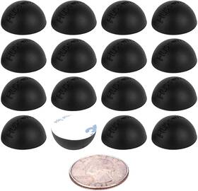 Hudson Hi-fi 850258008040 16pcs 0.75 Inch Platinum Silicone Speaker Isolation Pads Non-skid Feet 20 Duro