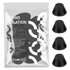 Hudson Hi-fi 850258008583 1.5 Inch Bigfoot Isolation Feet - Non Adhesive Rubber Stoppers 4 Pack Non-ski