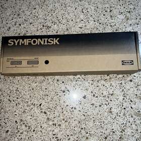 Ikea 104.381.71 Symfonisk Bookshelf Speaker Wall Bracket Black 12 Inch Brand New-