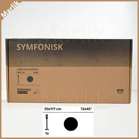 604.947.44 Ikea Symfonisk Bookshelf Speaker Floor Stand Black 46 Inch H New