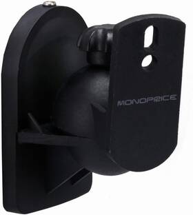 Inc. 445018458499 Low Profile Black Speaker Wall Mount Brackets - 7.5 Lb Capacity Pair