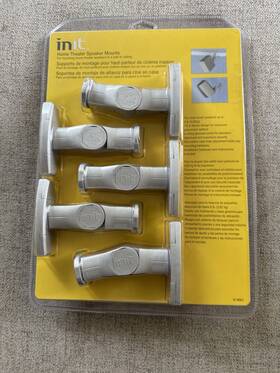 Nt-swm5s Init Home Theater Speaker Mounts New 5-pack - Black Silver With Hardware