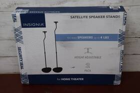 Ns-spst2b Insignia Insignia- 28 38 Inch Adjustable Height Speaker Stands For Satellite Speakers