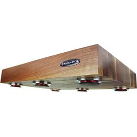 Isoacoustics 810514000713 Delos 1815w2 Turntable Isolation Block Walnut