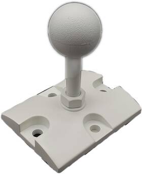 179-00002-01 Jbl Ball Mounting Bracket For Control 25 And 28 Speakers White 4in