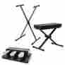 Js-xs300 Jsxs300 Ultimate Support Single Brace X-style Keyboard Stand Med Bench