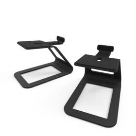 Kanto 800152720753 Se4 Speaker Stand Black Metal - Pair 5.6in 9lbs Load Capacity 2.0mm Sili