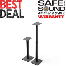 Kanto 800152724898 Sph Height Adjustable Bookshelf Speaker Stands Pair Black