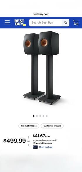 S2bla Kef Brand New Sealed S2 Floor Speaker Stands Black Pair Original Box