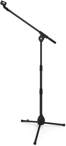 Kel-pst2 Kellards Alloy Steel Adjustable Height Microphone Stand With Boom Black