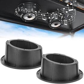 B0117-02001 Kemimoto 2pcs Angled Speaker Enclosures Boxes Pods Universal For 6.5 Inch Speakers