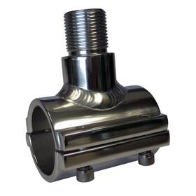 Lees Tackle At51003 Clamp On Antenna Mount Silver Pipe Size #3 Horizontal