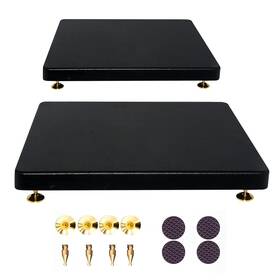 Lesolar 974351449693 Subwoofer Speaker Stands 2 Pack 13.8x13.8 Inches For Floor Pair Iso
