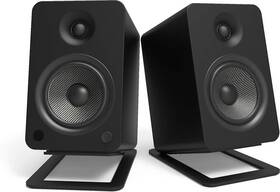 Living 313115249210 S6 Desktop Speaker Stands For Large Speakers Black
