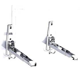 Lokeke 682141850197 Stainless Steel Foldable Microwave Oven Wall Bracket Mount Stand Holder