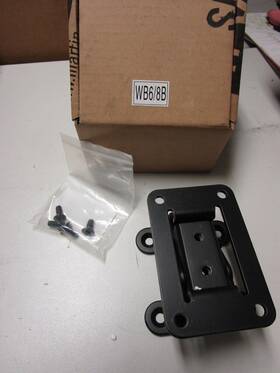 Martin Wb6/8b Audio Wall Bracket For Cdd/blackline X8 Speakers Black #wb6/8b - New