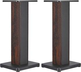 Mea230420ee0282 Meccanixity Wood Grain Speaker Stands 1 Pair 23.6 Inch 60cm Brown