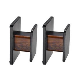 Metallixity 609044659993 2pcs Wood Speaker Stands 5.9 Inch 15cm Universal Stand Hollowed