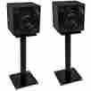 Bs-58b Mi-58b Mountit Mount-it Floor Speaker Stands For Satellite Speakers And Surround Sound 5.1 045635109308
