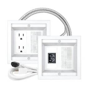 Iwpe-7r2-mc Midlite 812196014668 Qty 8 - Power Relocation Kit Double Gang Metal Clad Hdtv Cable