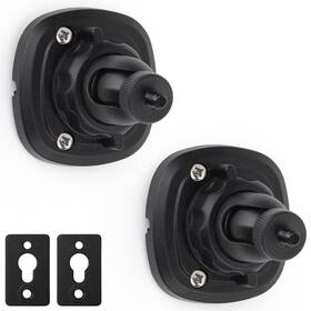 Mippko 749877692313 2 Pack Speaker Wall Mount Holder For 1/4 Inch -20 Threaded Keyhole Adaptors