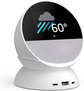Mission Cables 711181666410 All-new Stand With Usb-c And Usb-a Charging Ports For Echo Spot 2024 Release