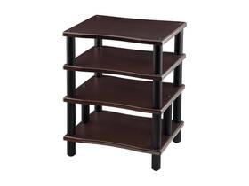 139167 Monoprice Monolith 4 Tier Audio Stand Xl - Espresso Each Shelf Supports Up To 75 Lbs