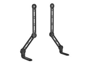 144901 Monoprice Soundbar Mount With L-shaped Brackets Fits Most Sound Bars Tv 49in Max